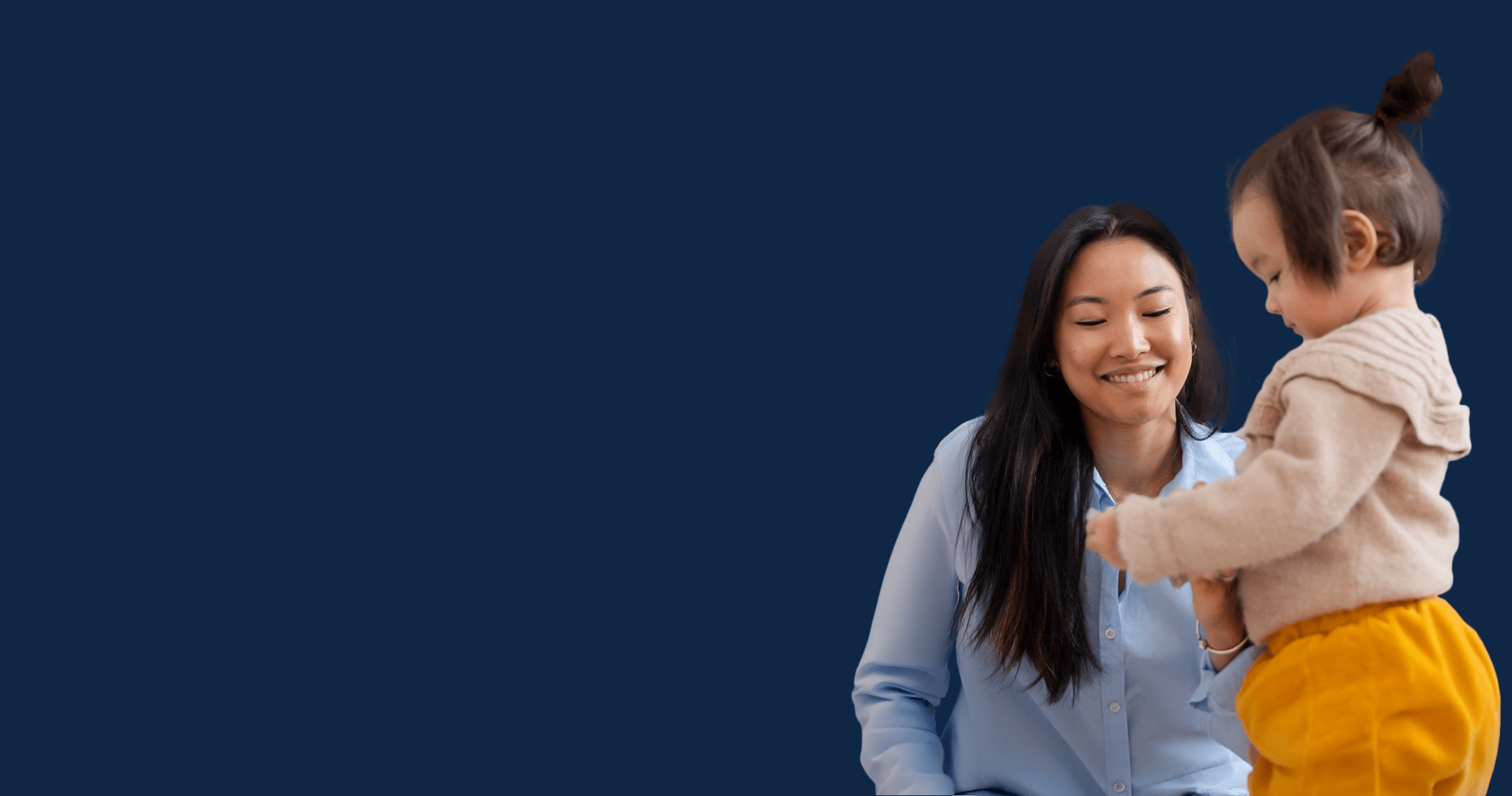 Young woman with child